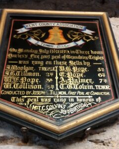 July 1889 Peal Board