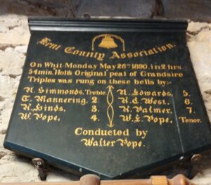 May 1890 Peal Board